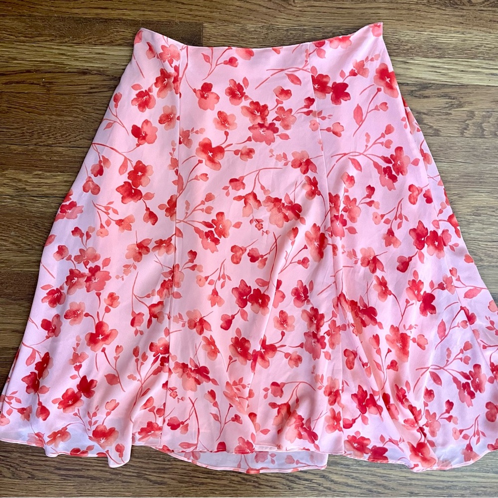Y2k Jaclyn Smith M skirt fairy floral coquette feminine chiffon
